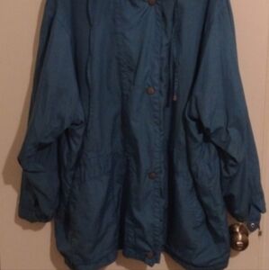 Blue 2X  Women's jacket 100% polyester